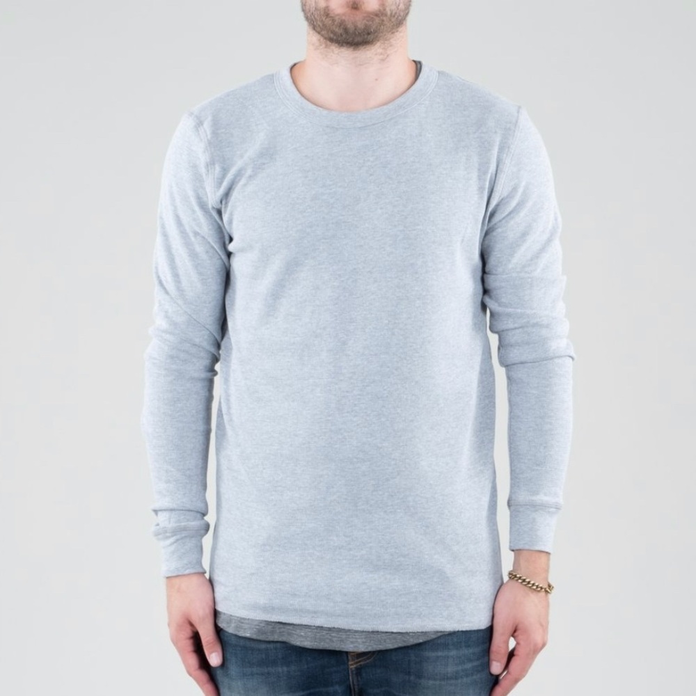 Men’s grey long sleeve thermal size L